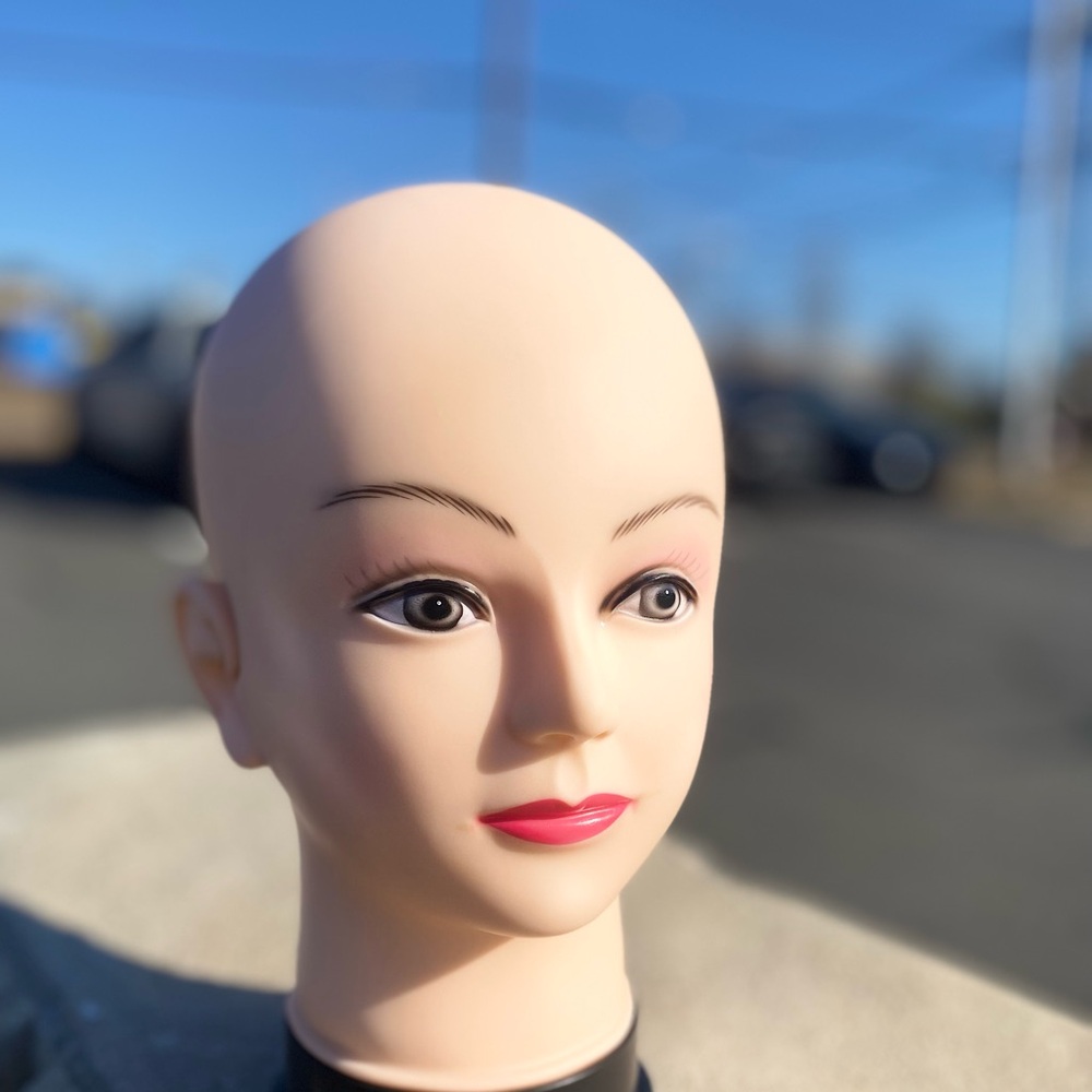 Professional Realistic Mannequin Head with Makeup - Jewelry & Wig Display - Picture 8 of 10